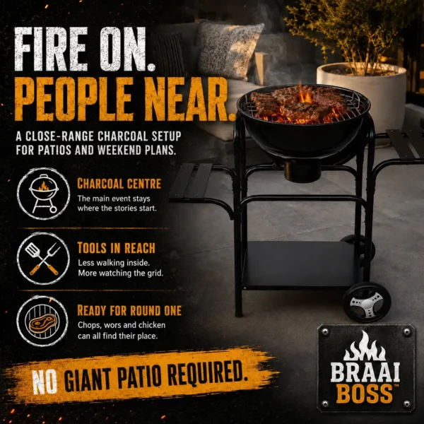 charcoal kettle grill,46cm kettle grill,kettle braai,weber braai,braai boss,charcoal braais