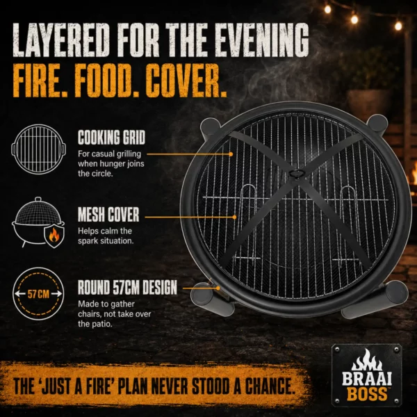 portable braai for sale,portable braai builders warehouse,portable braai ideas,57cm firepit,57cm fire pit,braai grill,braai grill for sale