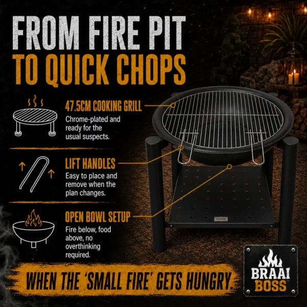 portable braai for sale,portable braai builders warehouse,portable braai ideas,57cm firepit,57cm fire pit,braai grill,braai grill for sale