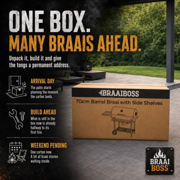 70cm Charcoal Barrel Braai,braai boss,charcoal braai,family braai