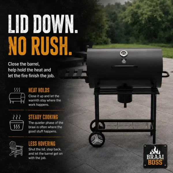 70cm Charcoal Barrel Braai,braai boss,charcoal braai,family braai