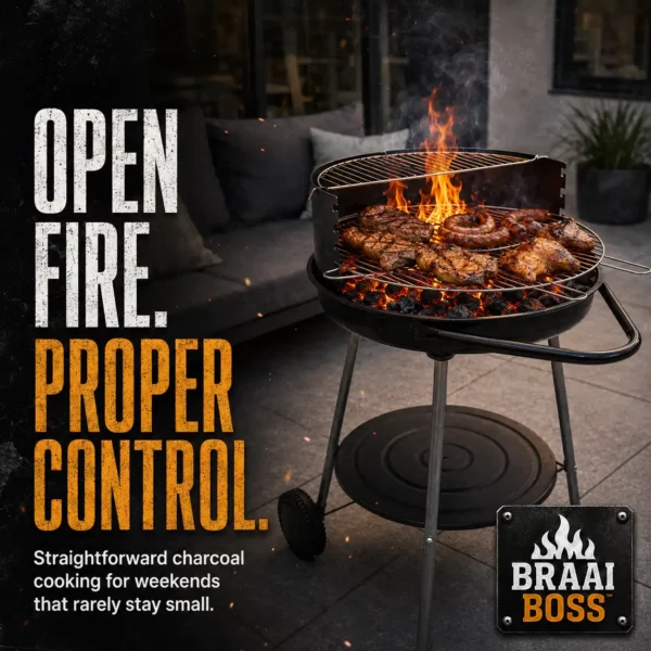 braai boss,open grill,57cm braai,charcoal braai,braais in cape town