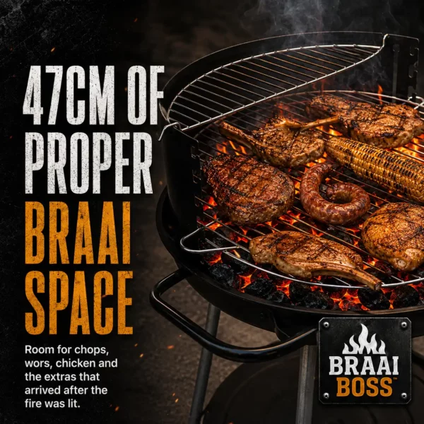 braai boss,open grill,57cm braai,charcoal braai,braais in cape town