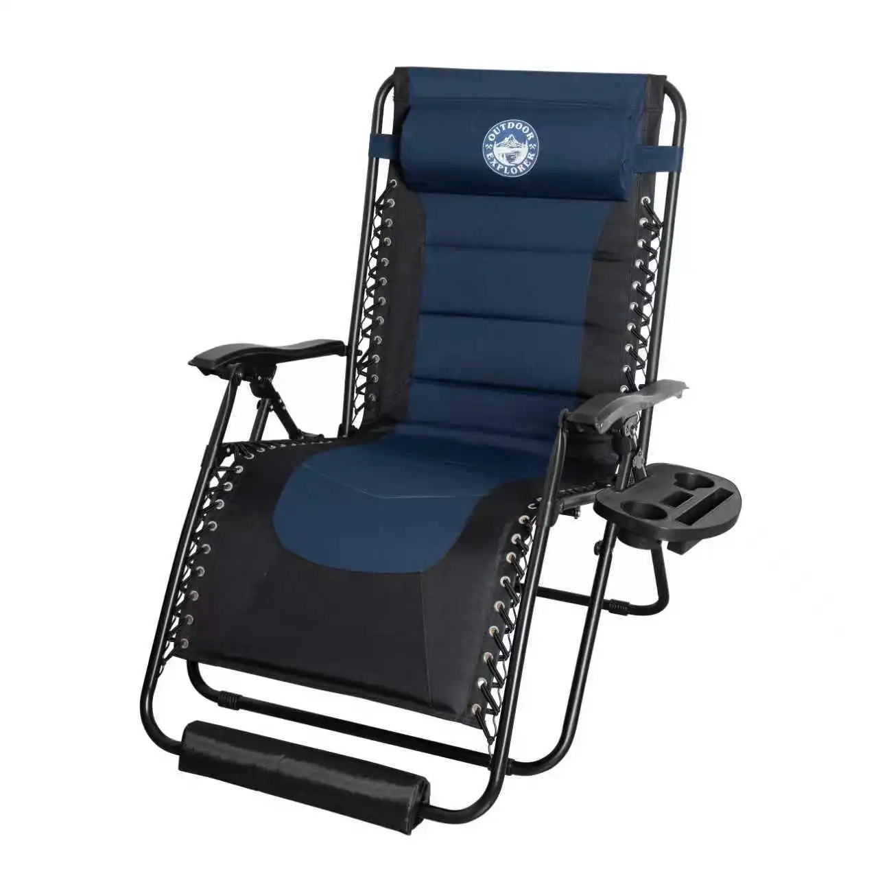 Hercules 160kg Padded Zero Gravity Lounger (Midnight Blue)