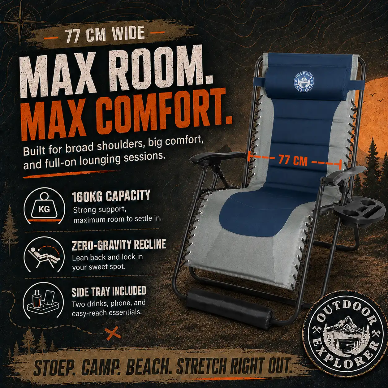 tilt and adjust lounger,adjusting lounger chair,adjustable lounge chair outdoor,what are the best outdoor lounge chairs,MaxRelax Zero Gravity Lounger