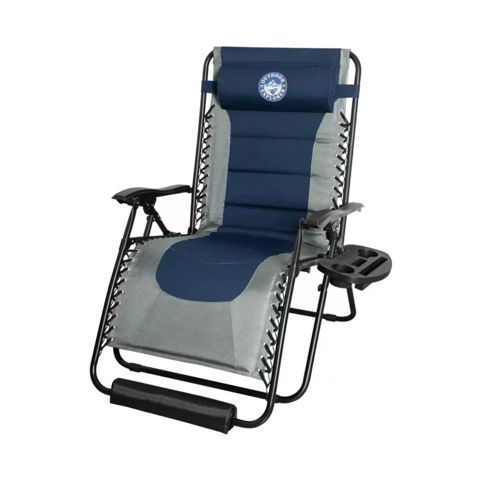 Titan 160kg Padded Zero Gravity Lounger (Nightfall Grey)