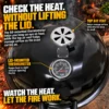 57cm kettle braai,57cm weber,side tables,thermometer,braai boss