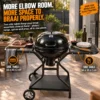 57cm kettle braai,57cm weber,side tables,thermometer,braai boss