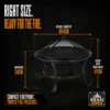 premium quality outdoor firepit from KHAOS Solutions Warehouse Cape Town
