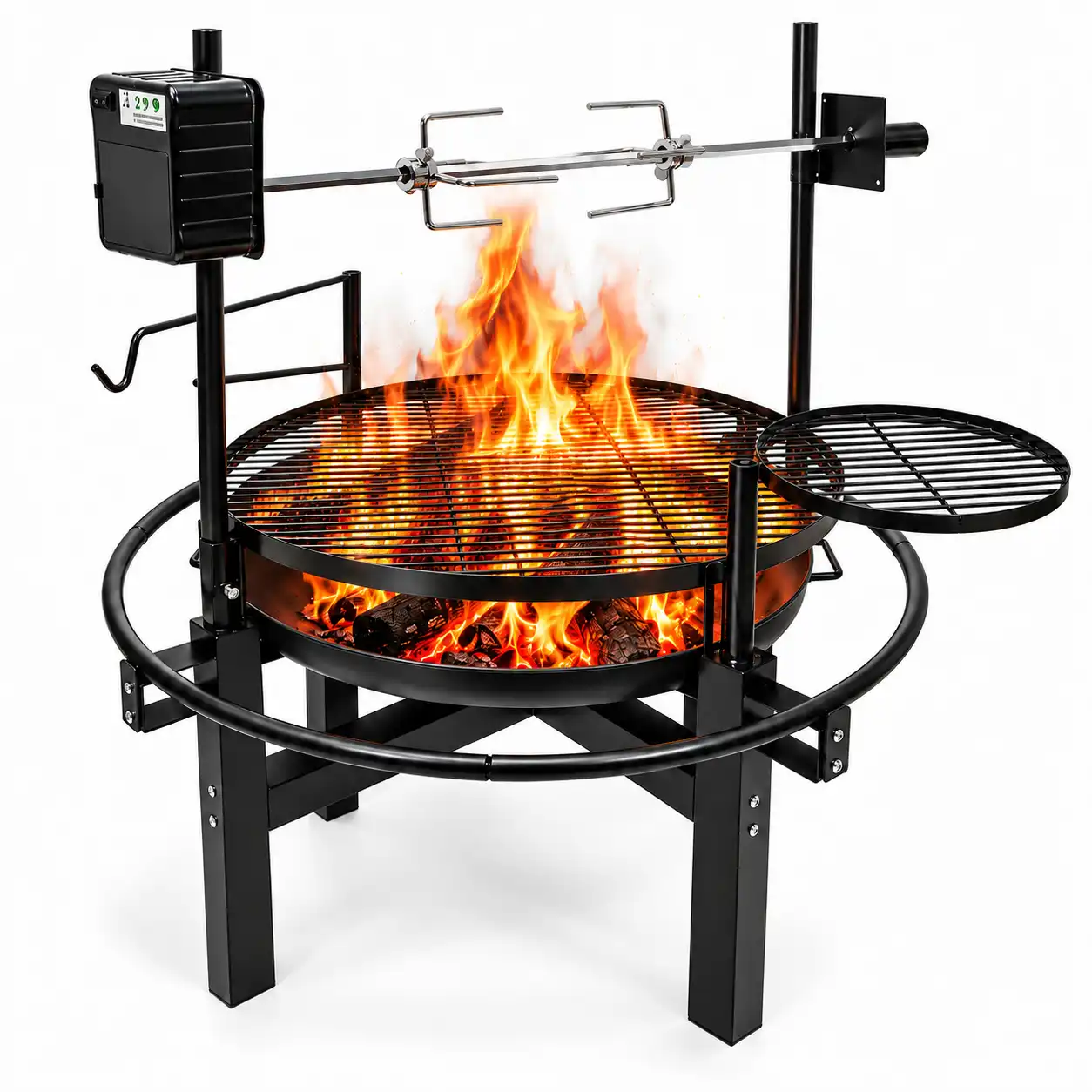BraaiBoss Orbital Mega Fire Pit & Braai Grill with Battery Rotisserie